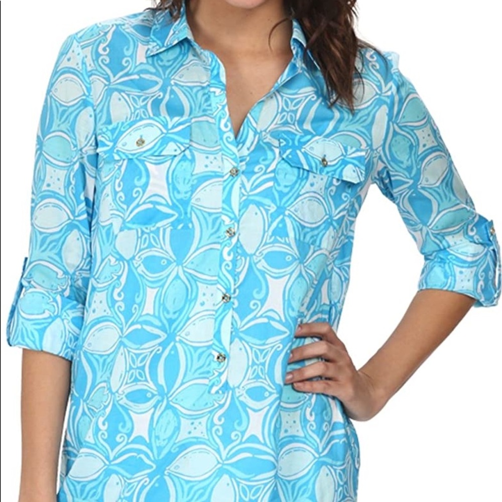 Lilly Pulitzer Women's Captiva Tunic Cover-up - great condition!